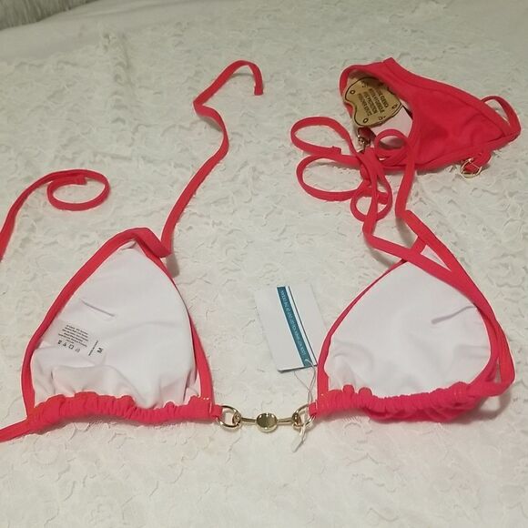 TASHEHE Women's Triangle Thong Bikini Set Sexy Brazillian Two Piece Swimsuit Cut - Picture 8 of 12